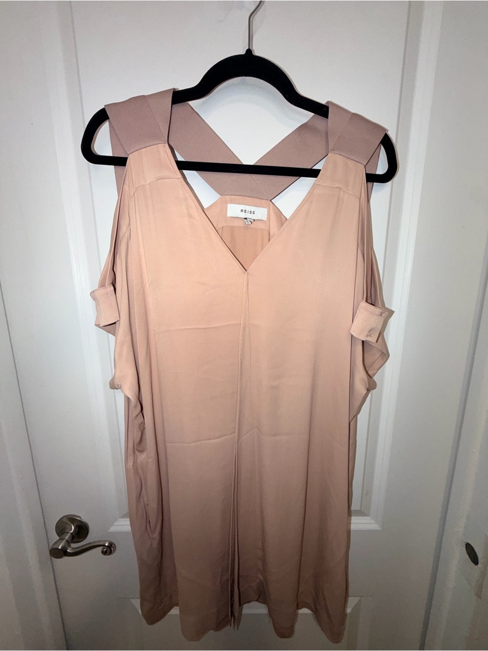 Reiss Blush Pink V-Neck Dress
